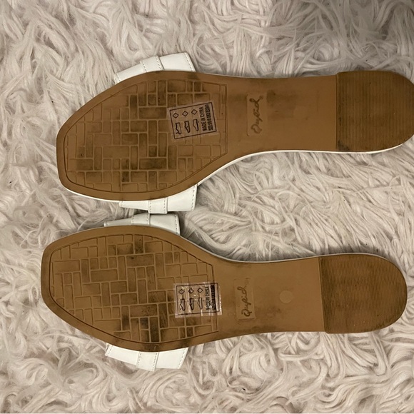 White gold chain sandals - Picture 2 of 2